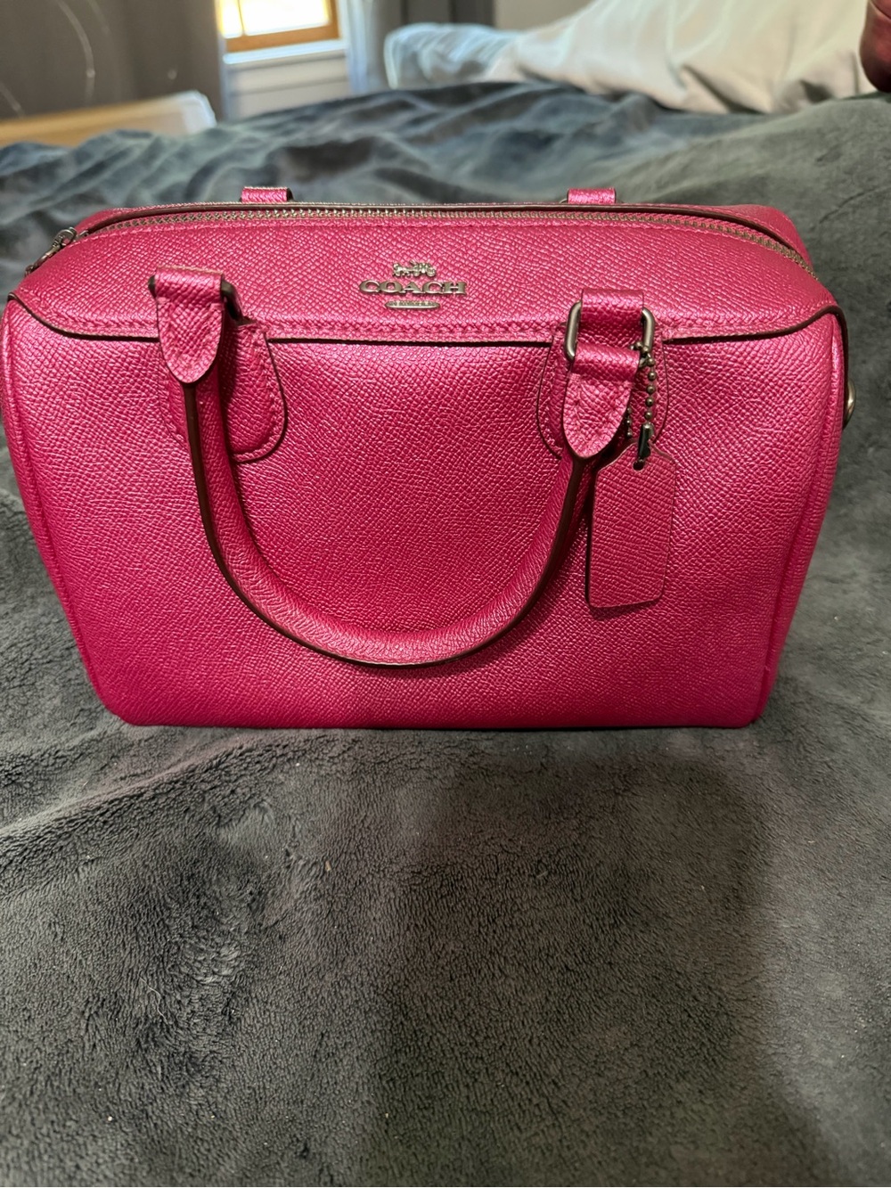COACH Hot Pink Leather Satchel